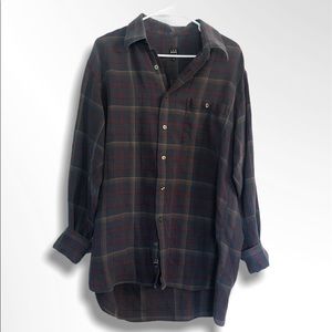 Long Sleeve Oversized Tunic Flannel